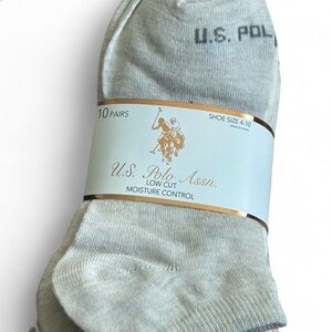 U.S. Polo Assn. Assorted Colors Low Cut Socks - 10 Pack